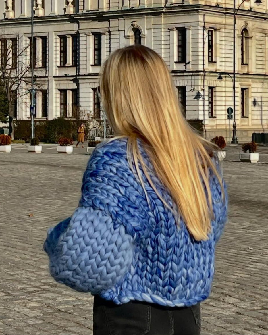 Ombre Blue Cardigan