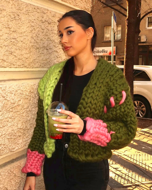 Strawberry Matcha Cardigan